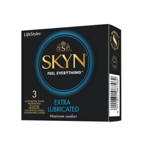 skyn extra lubricated non latex condoms 3 pack