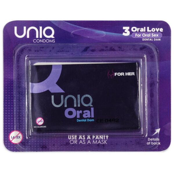 uniq oral love dental dams 3 pack 1