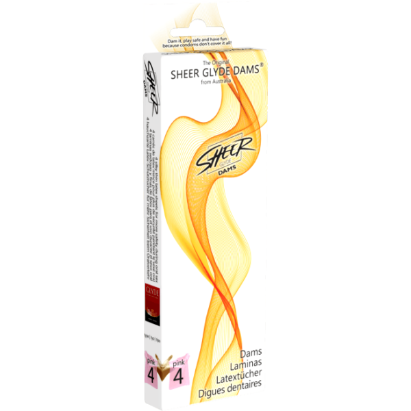 Sheer Glyde Dams Pink/Strawberry 4 Pack